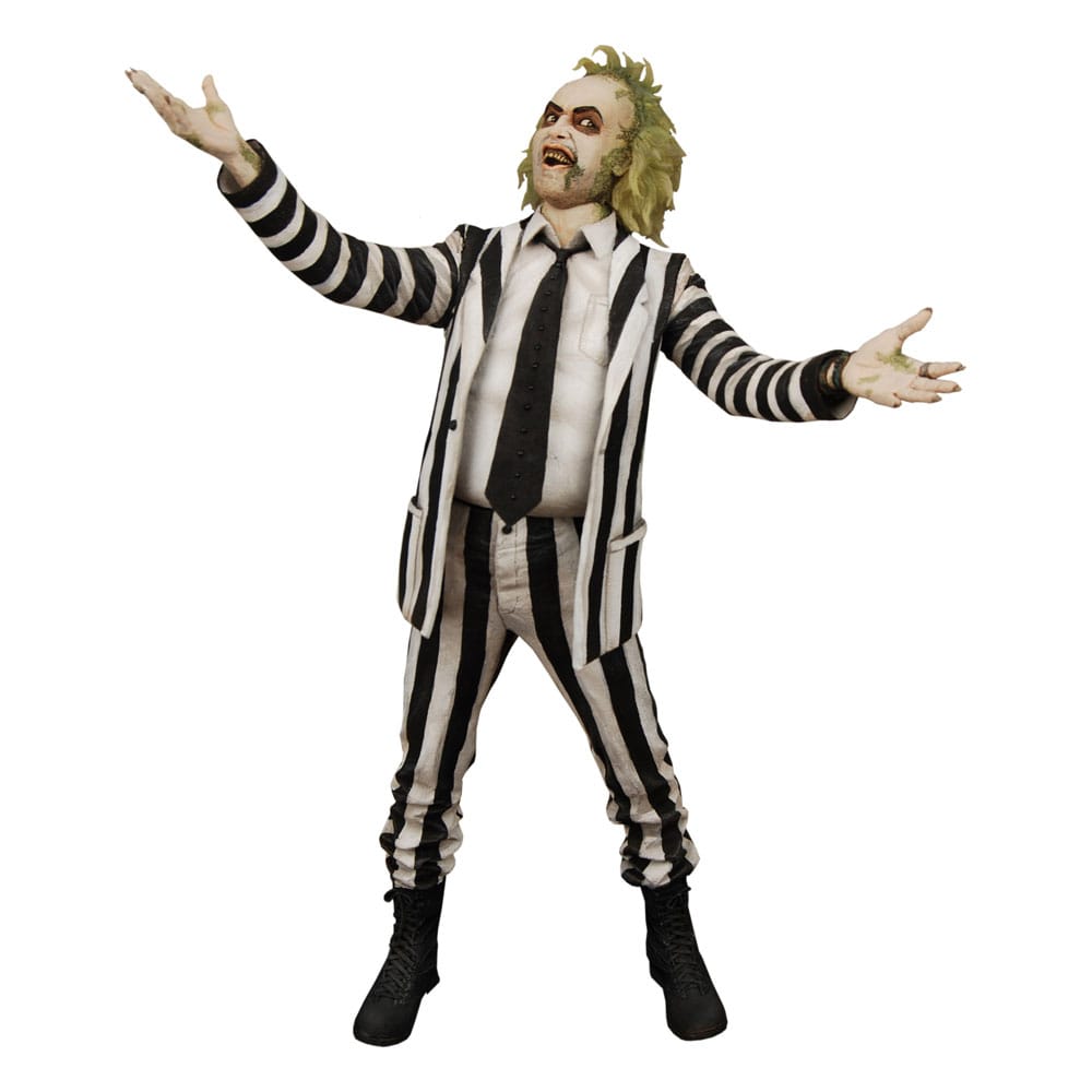 NECA Beetlejuice 1988 Striped Suit 1/4 Actionfigur