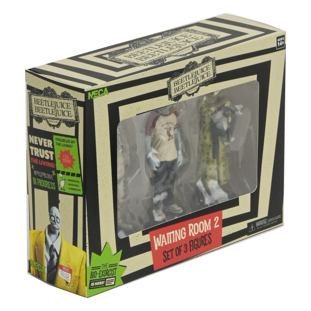 NECA Beetlejuice Beetlejuice Figuren 3er-Pack Waiting Room 2 10 cm