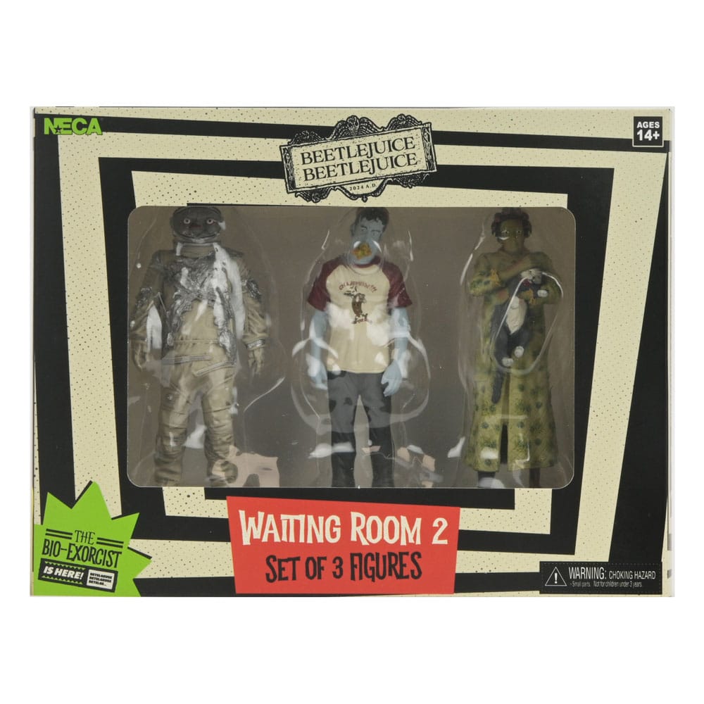 NECA Beetlejuice Beetlejuice Figuren 3er-Pack Waiting Room 2 10 cm