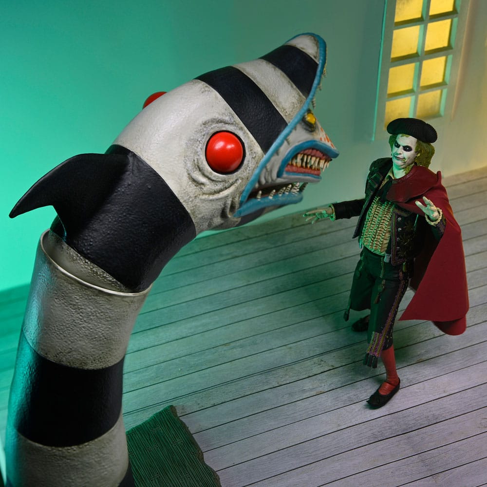 NECA Beetlejuice Beetlejuice Ultimate ’Matador’ Beetlejuice and Sandworm 2 Pack Actionfiguren