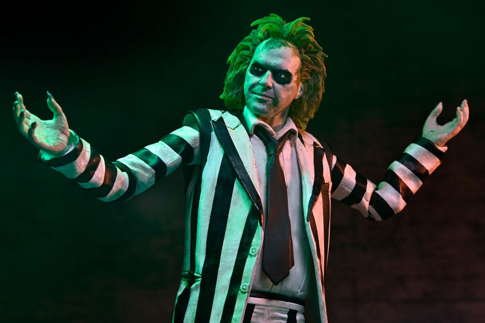 NECA Beetlejuice Beetlejuice Ultimate Striped Suit Actionfigur