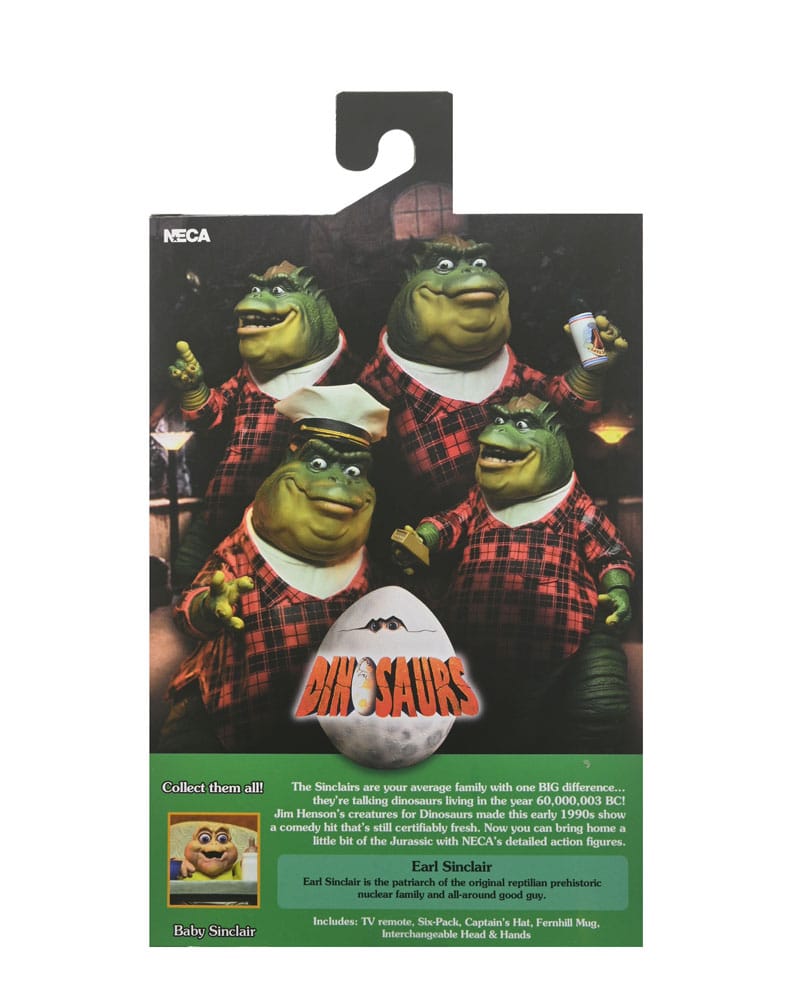 NECA Dinosaurs Ultimate Earl Sinclair Actionfigur 18 cm