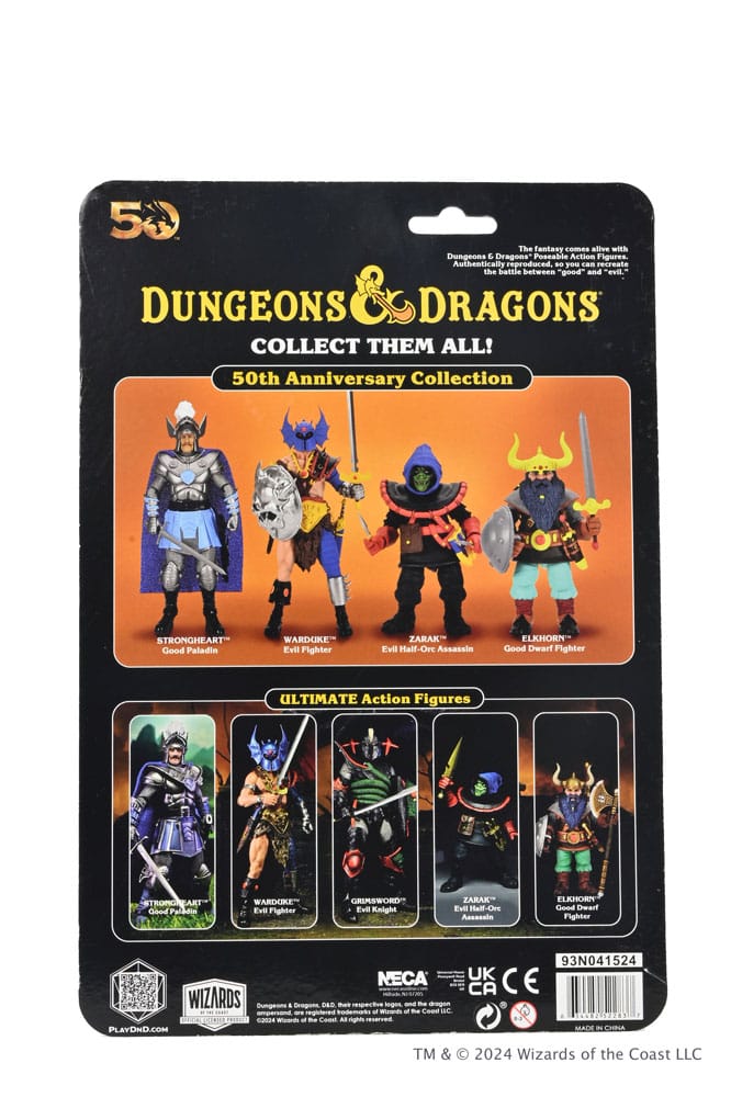 NECA Dungeons and Dragons Scale Actionfigur 50th Anniversary Zarak on Blister Card 18 cm