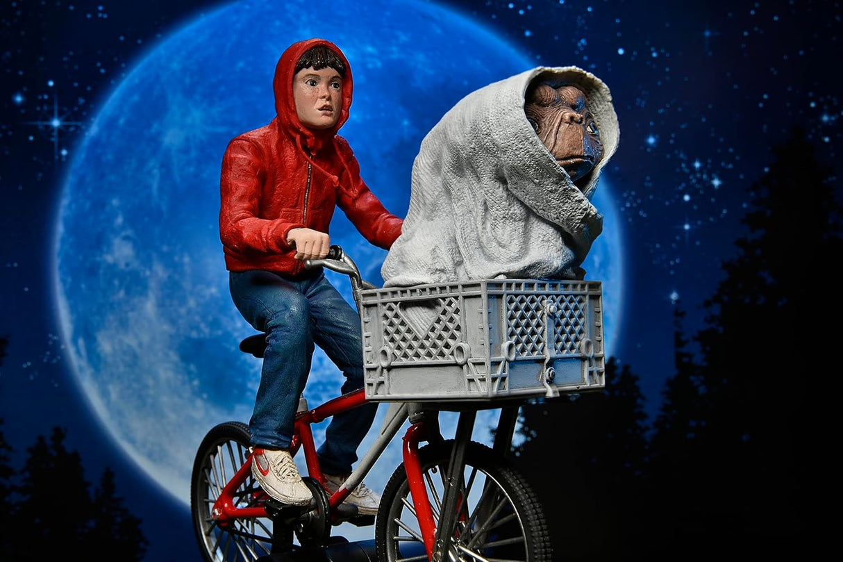 NECA E.T. & Elliott on Bicycle 40th Anniversary Actionfigur