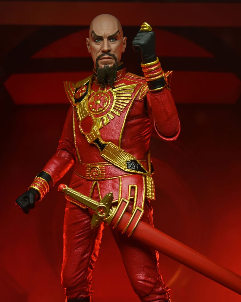 NECA Flash Gordon (1980) Ultimate Ming (Red Military Outfit) Actionfigur