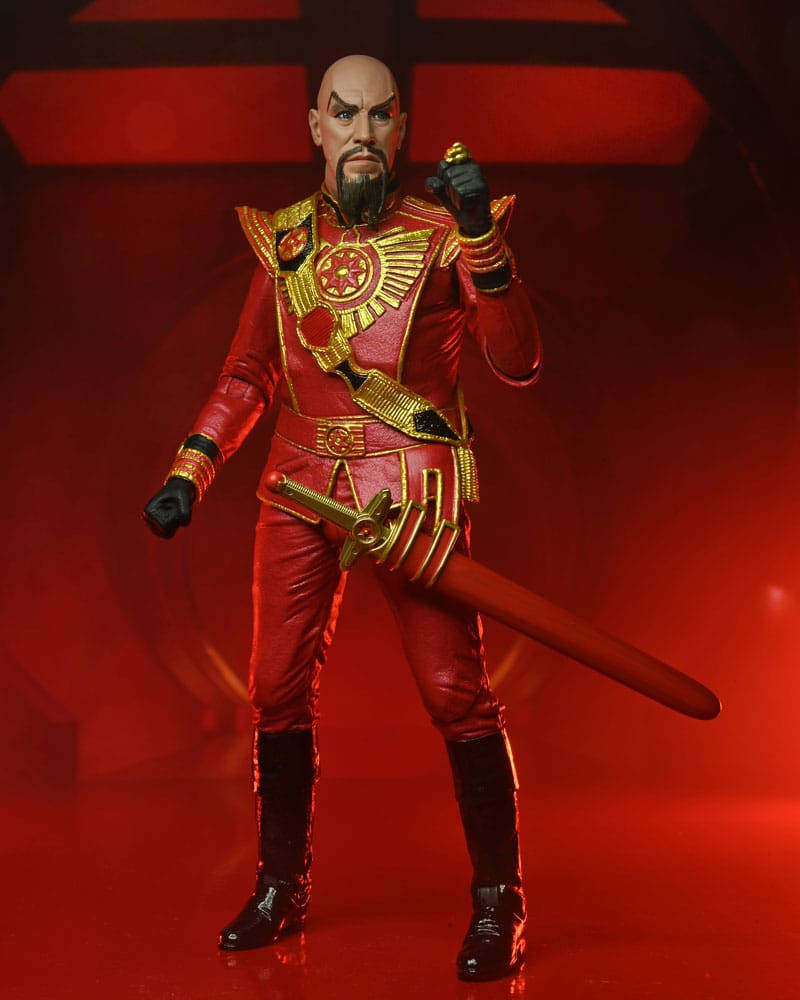 NECA Flash Gordon (1980) Ultimate Ming (Red Military Outfit) Actionfigur