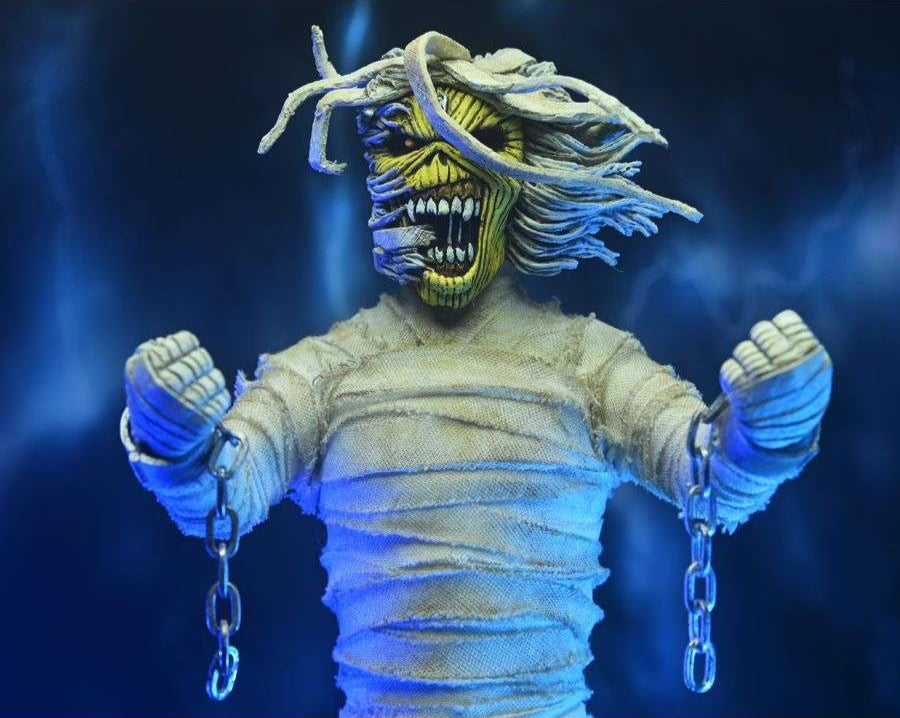 NECA Iron Maiden Powerslave Eddie Mummy Clothed Actionfigur