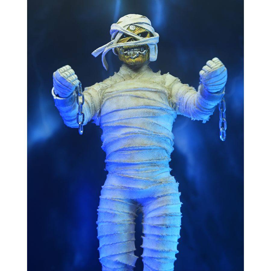 NECA Iron Maiden Powerslave Eddie Mummy Clothed Actionfigur