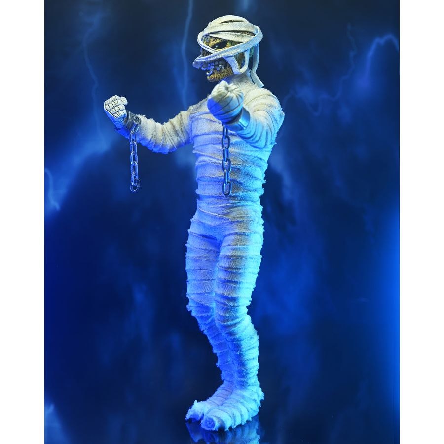 NECA Iron Maiden Powerslave Eddie Mummy Clothed Actionfigur