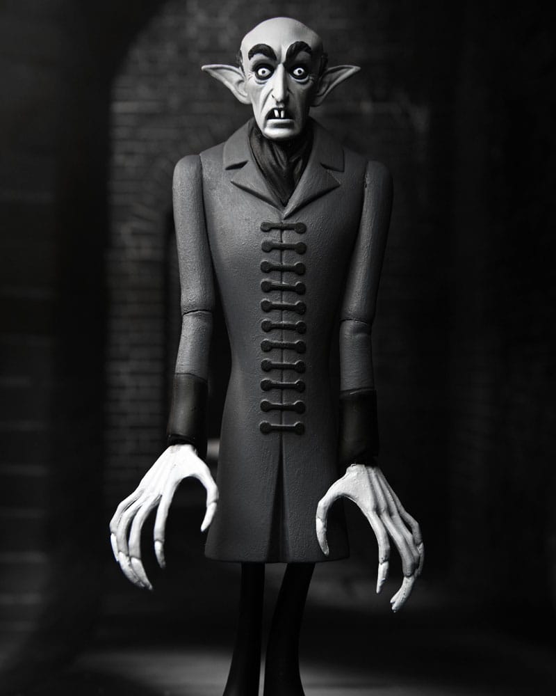 NECA Nosferatu Toony Terrors Count Orlok Silver Screen Edition Actionfigur
