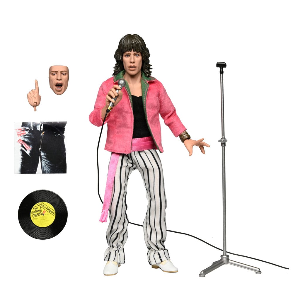 NECA Rolling Stones Mick Jagger (1975) Clothed Actionfigur