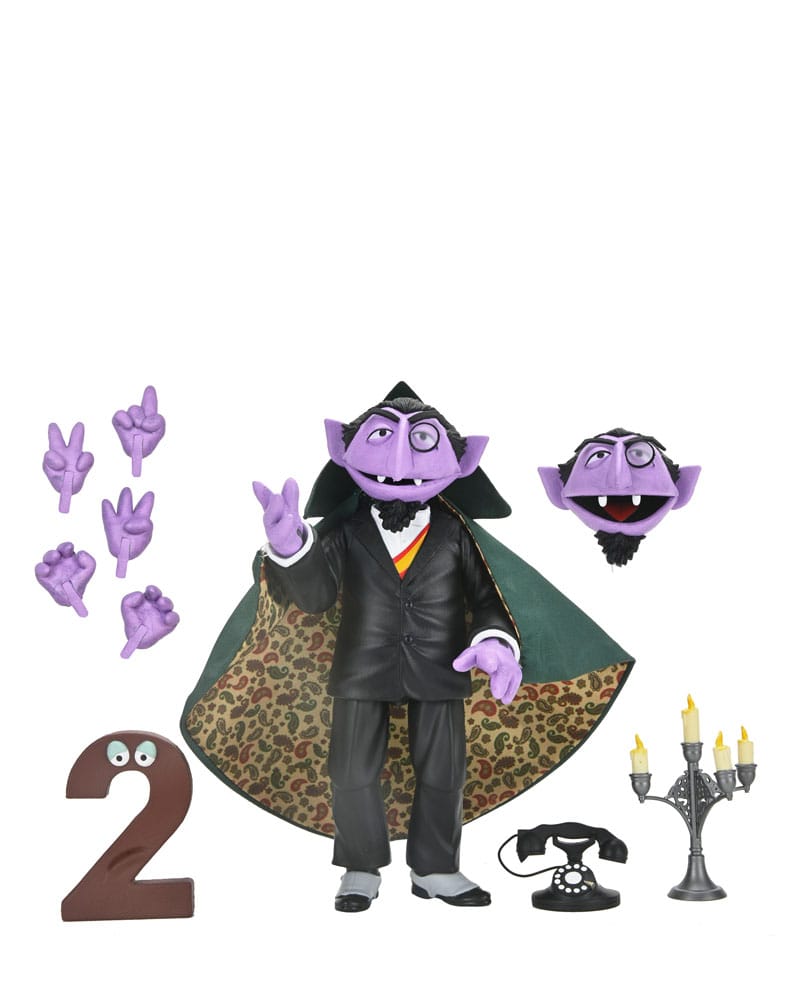 NECA Sesamstraße Ultimate Graf Zahl (The Count) Actionfigur