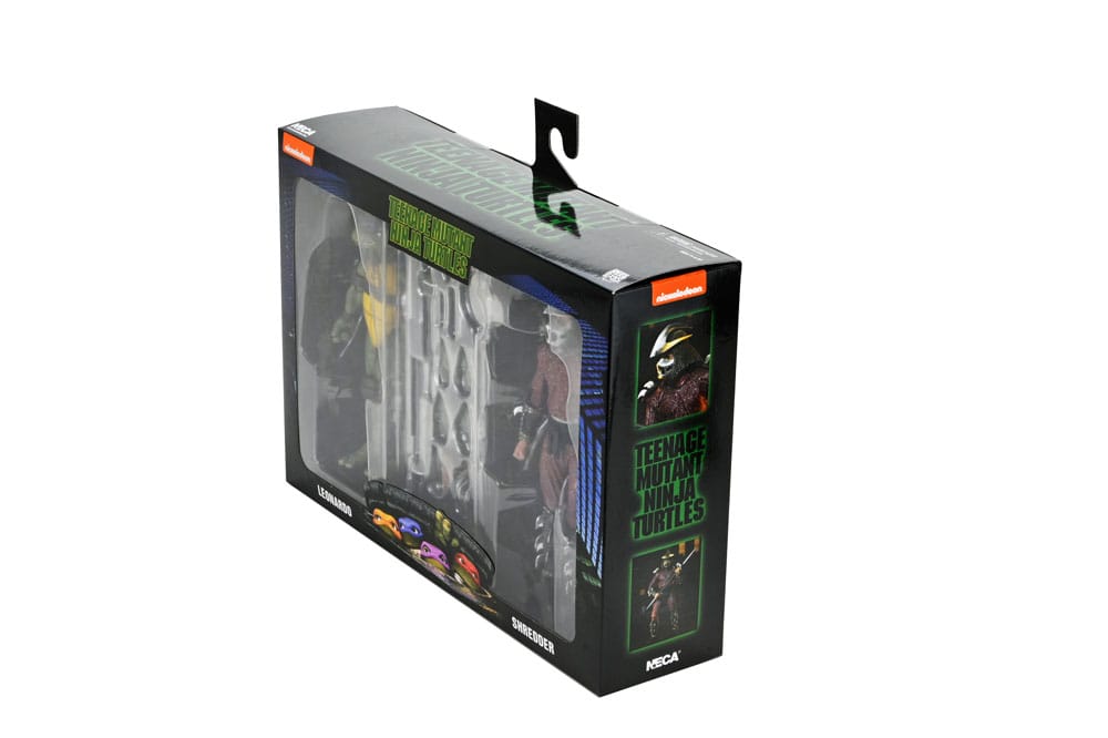 NECA Teenage Mutant Ninja Turtles (1990 Movie) Roof Top Battle Shredder vs Leo Actionfigur