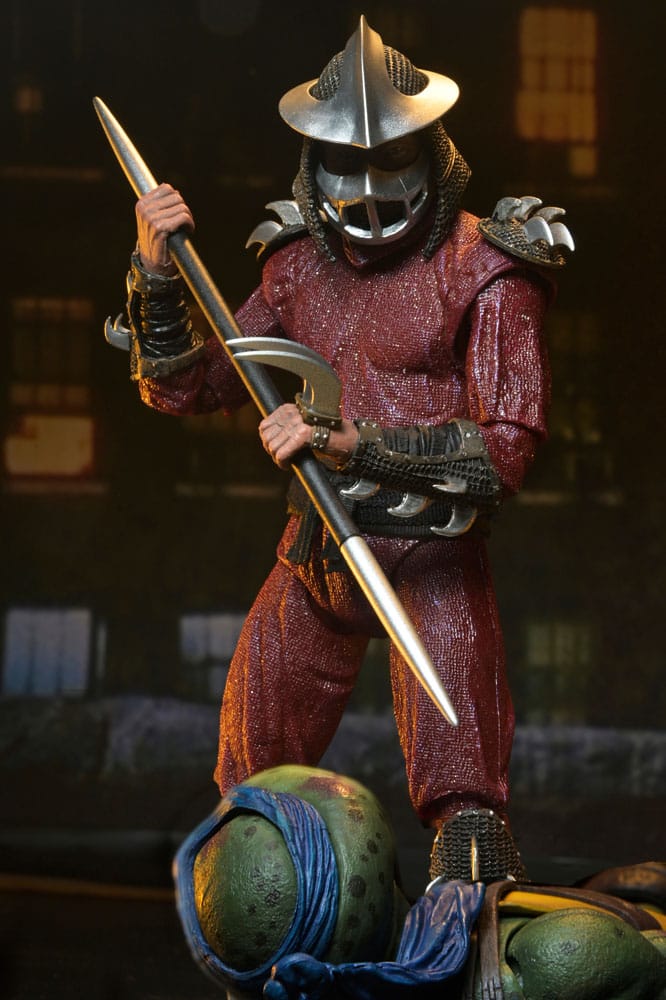 NECA Teenage Mutant Ninja Turtles (1990 Movie) Roof Top Battle Shredder vs Leo Actionfigur