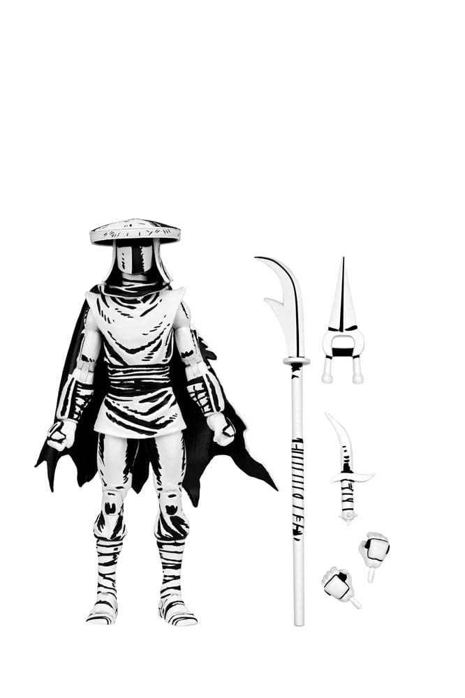 NECA Teenage Mutant Ninja Turtles Actionfigur Elite Foot Ninja Guard Black & White 18 cm