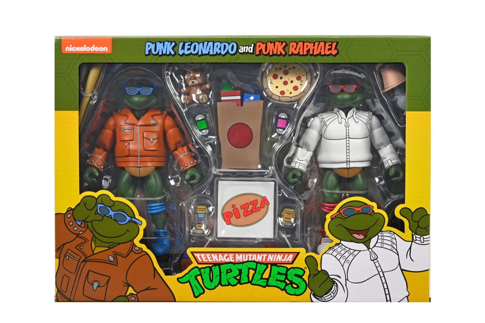 NECA Teenage Mutant Ninja Turtles (Cartoon) Actionfigur Punk Leo and Punk Raph 2 Pack 18 cm