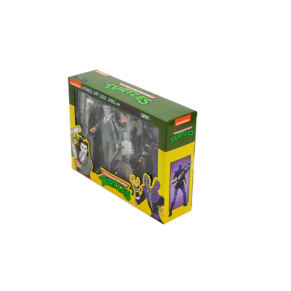 NECA Teenage Mutant Ninja Turtles (Cartoon) Casey Jones & Split Foot Soldier Business Suit 2er-Pack Actionfiguren