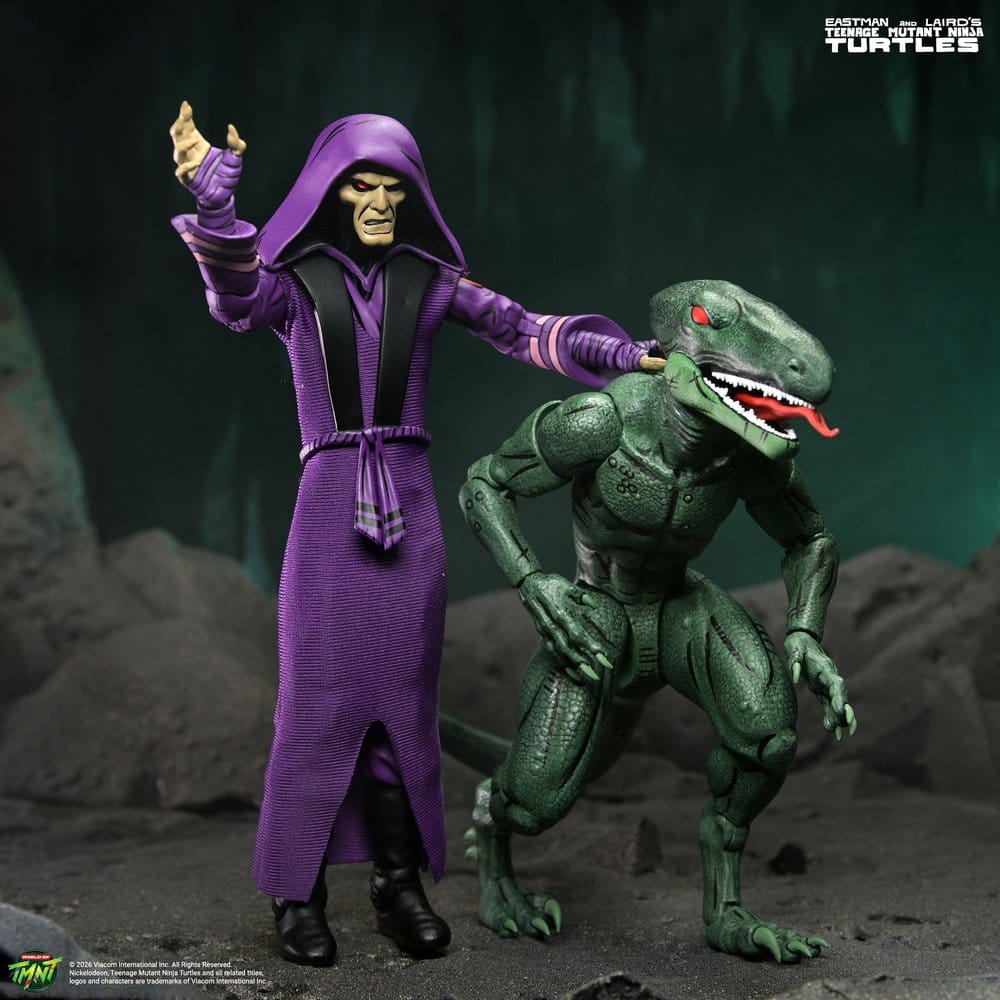 NECA Teenage Mutant Ninja Turtles Daimyo Orkai & Raptor 2er-Pack Actionfiguren
