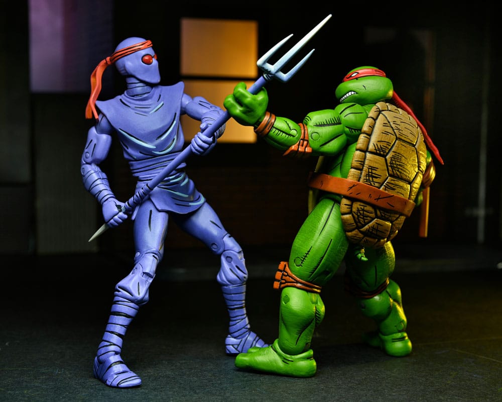 NECA Teenage Mutant Ninja Turtles (Mirage Comics) Leonardo Raphael Michelangelo Donatello 4er-Pack Actionfiguren