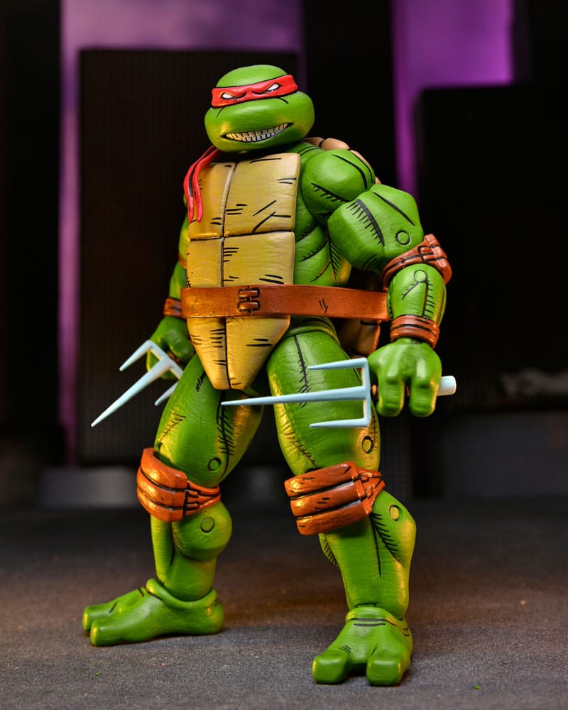 NECA Teenage Mutant Ninja Turtles (Mirage Comics) Leonardo Raphael Michelangelo Donatello 4er-Pack Actionfiguren
