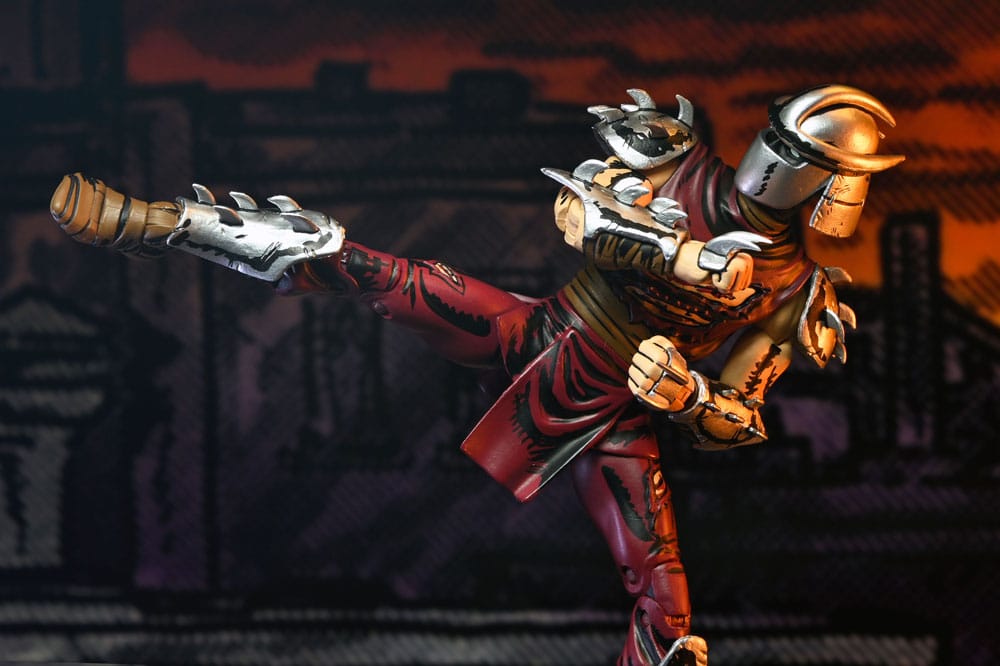 NECA Teenage Mutant Ninja Turtles Shredder Battle Damaged Actionfigur