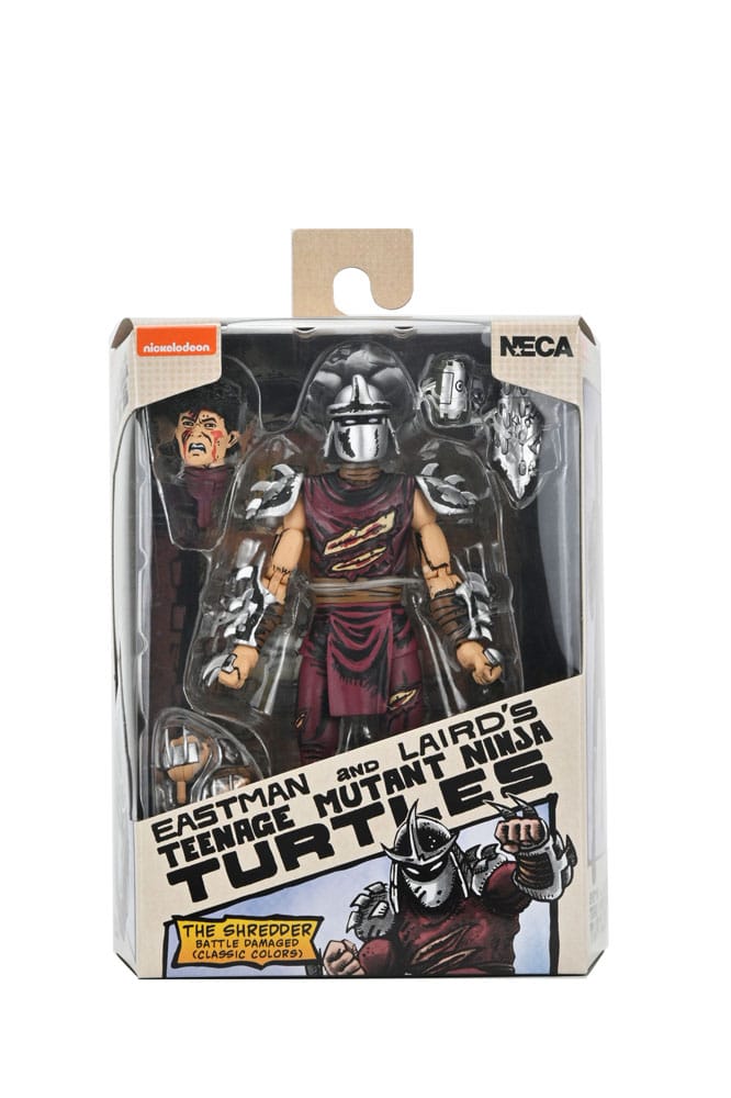 NECA Teenage Mutant Ninja Turtles Shredder Battle Damaged Actionfigur