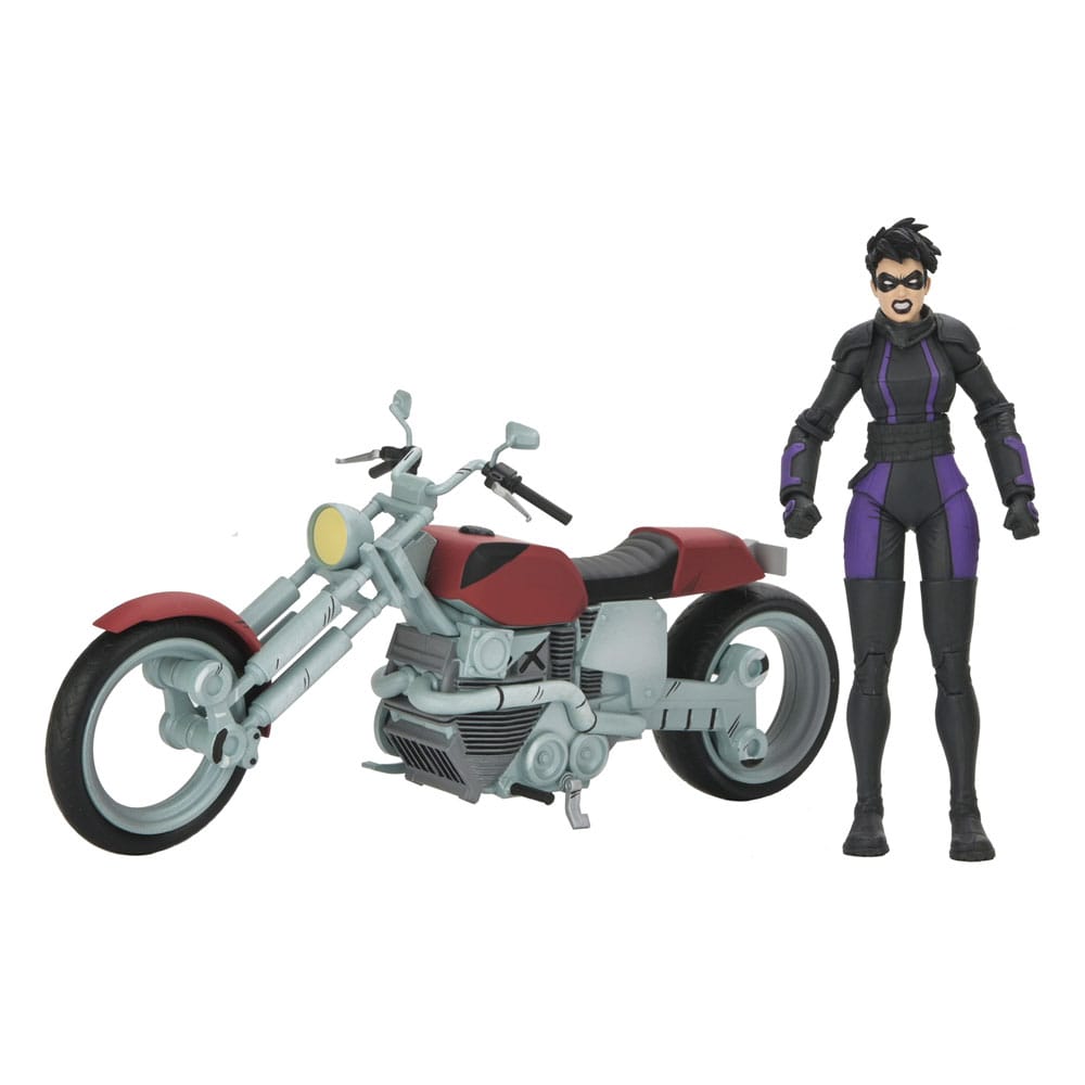 NECA Teenage Mutant Ninja Turtles (The Last Ronin The Lost Years) Actionfigur Casey Marie with Last Ronin Motorcycle 18
