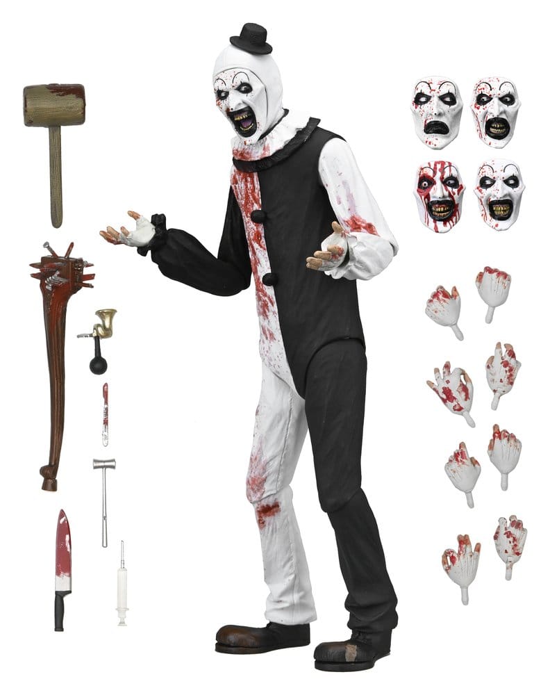NECA Terrifier 2 Ultimate Actionfigur Art the Clown (Blood Splattered) 18 cm