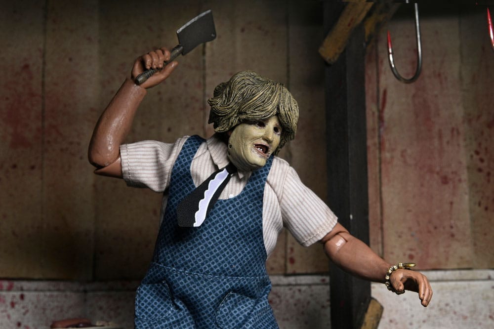 NECA Texas Chainsaw Massacre Leatherface with Old Lady Mask Clothed Actionfigur