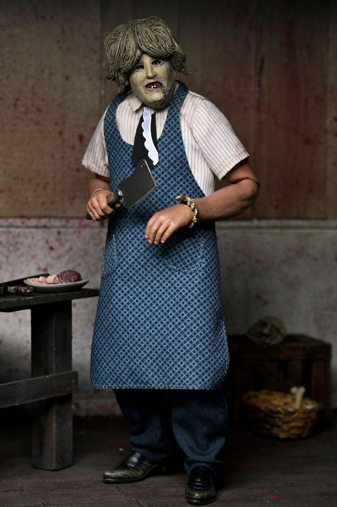 NECA Texas Chainsaw Massacre Leatherface with Old Lady Mask Clothed Actionfigur