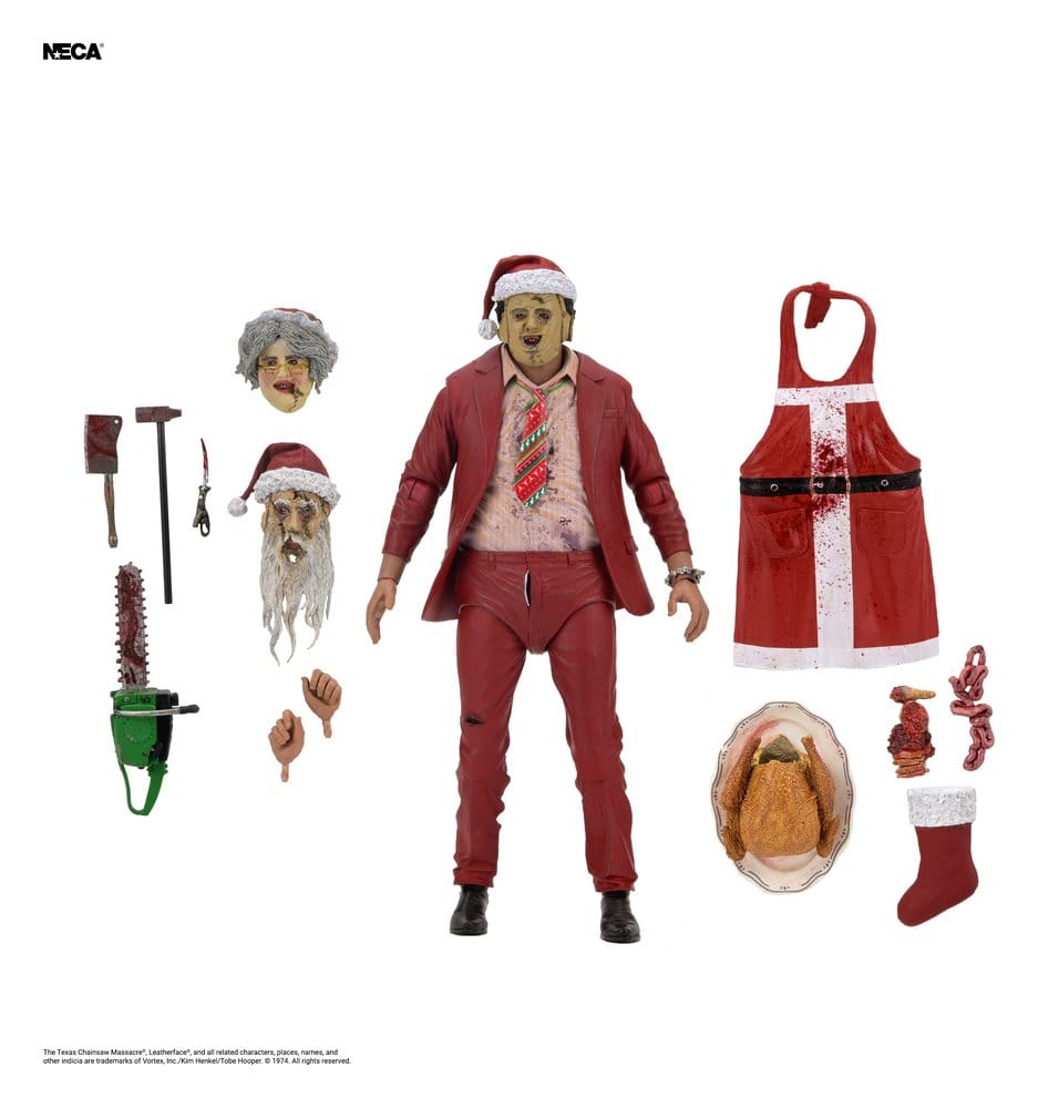NECA Texas Chainsaw Massacre Ultimate Leatherface Santa Actionfigur