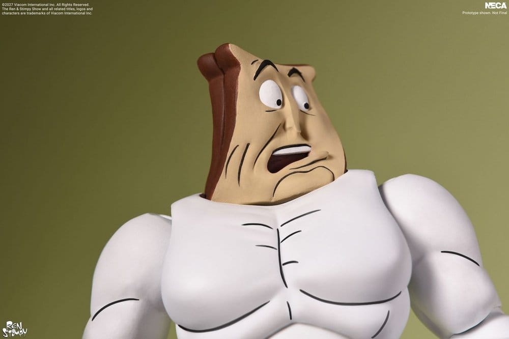 NECA The Ren & Stimpy Show Ultimate Powdered Toast Man Actionfigur