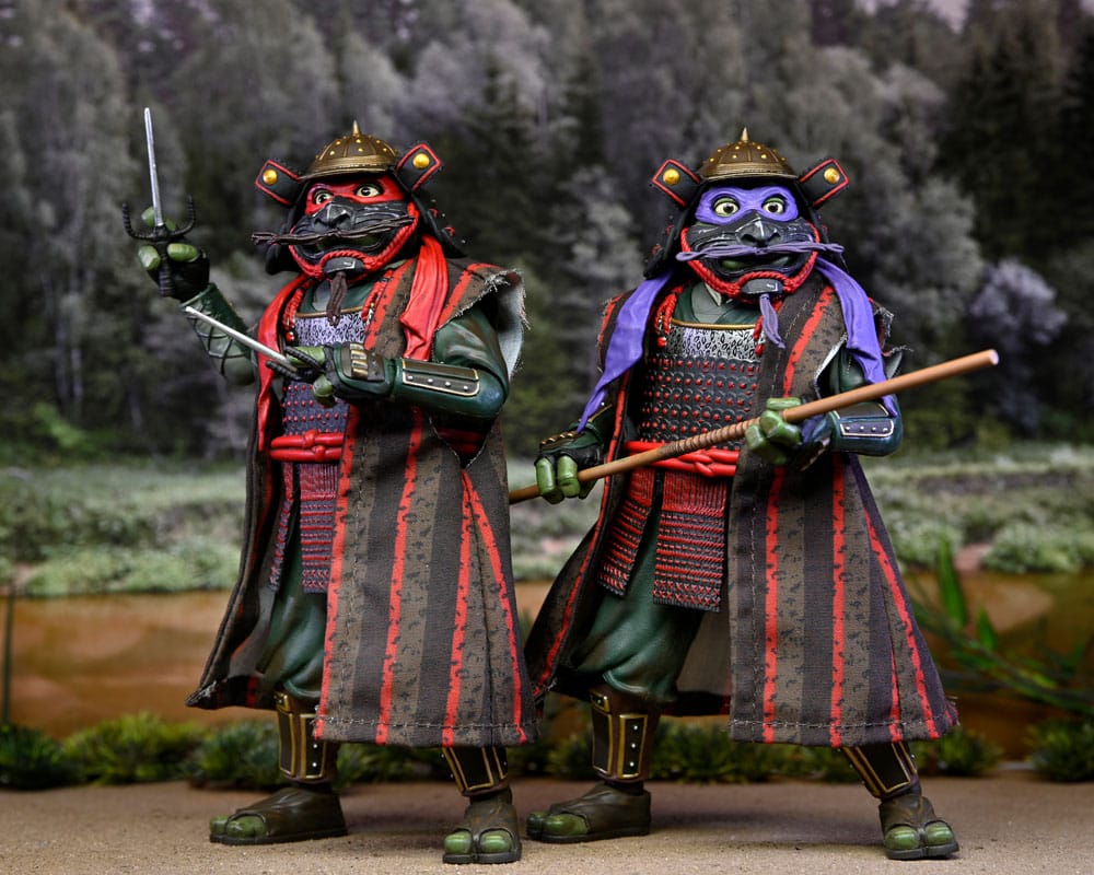 NECA Turtles III Donatello & Raphael 2-Pack Actionfiguren