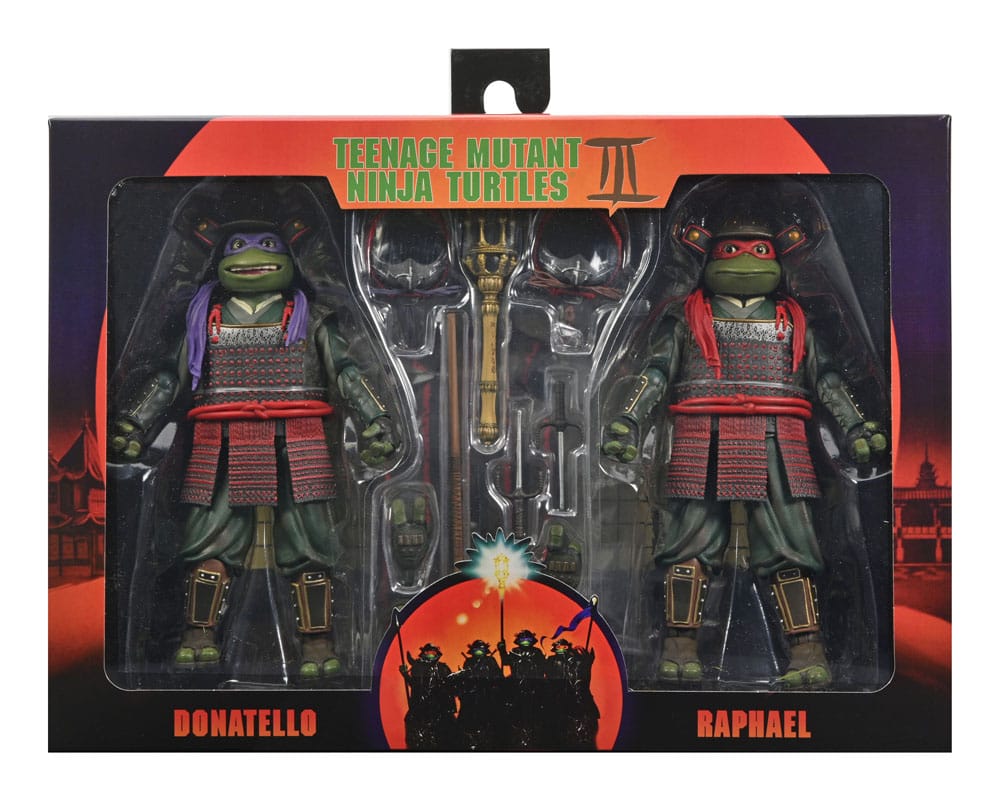 NECA Turtles III Donatello & Raphael 2-Pack Actionfiguren