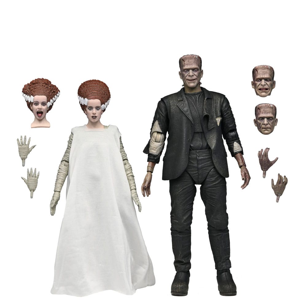 NECA Universal Monsters Bride of Frankenstein The Monster & His Mate 90th Anniversary Actionfiguren