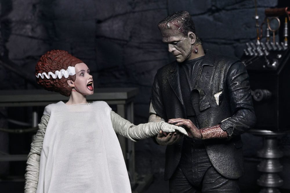 NECA Universal Monsters Bride of Frankenstein The Monster & His Mate 90th Anniversary Actionfiguren