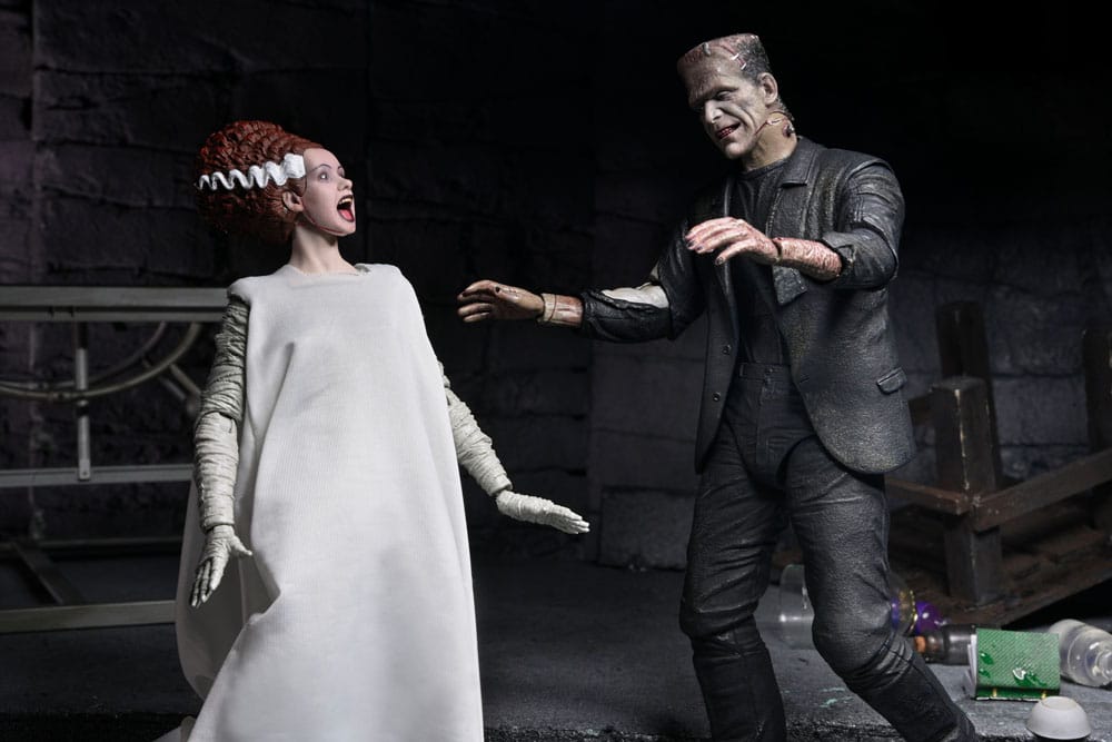 NECA Universal Monsters Bride of Frankenstein The Monster & His Mate 90th Anniversary Actionfiguren