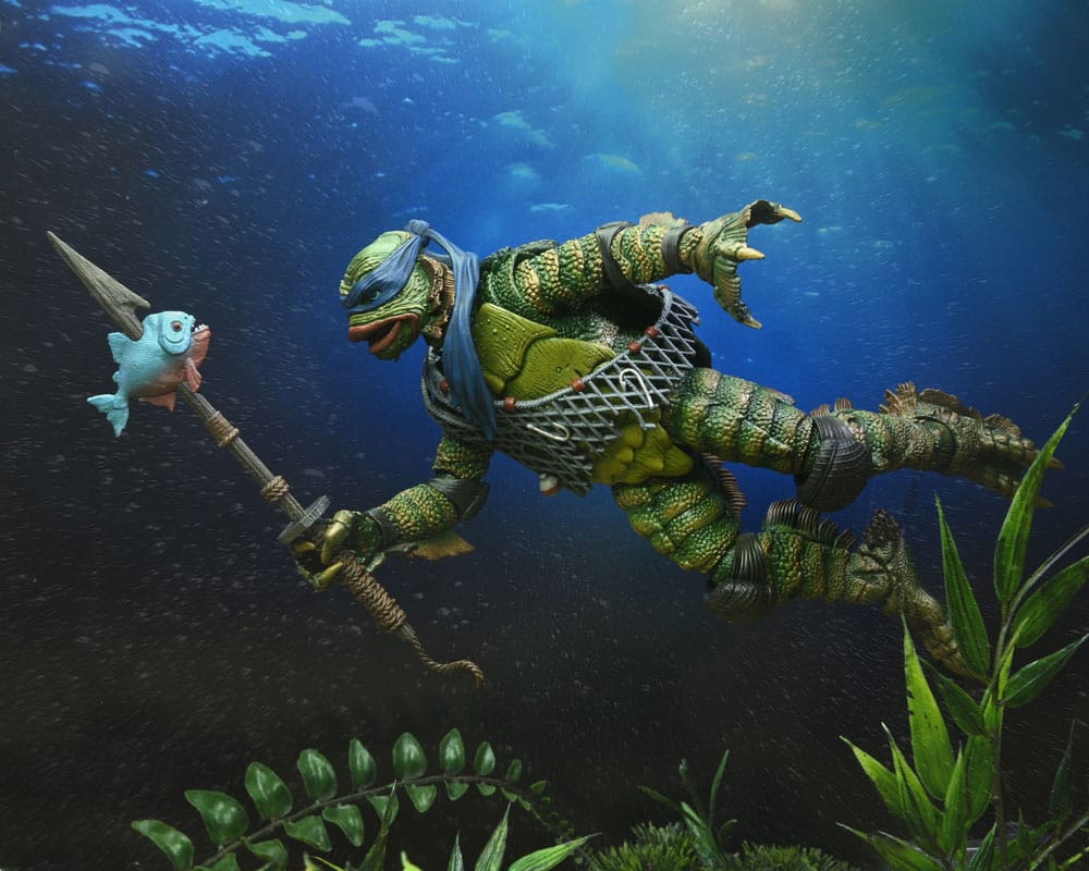 NECA Universal Monsters/Teenage Mutant Ninja Turtles Leonardo as the Creature Actionfigur