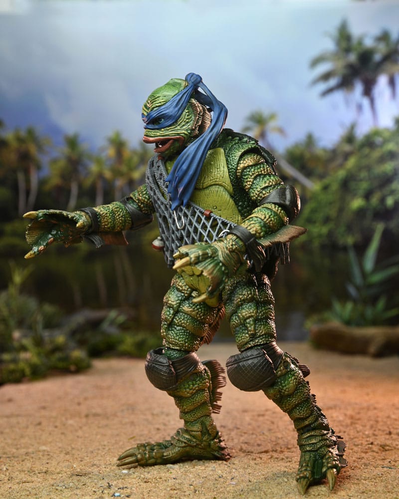 NECA Universal Monsters/Teenage Mutant Ninja Turtles Leonardo as the Creature Actionfigur