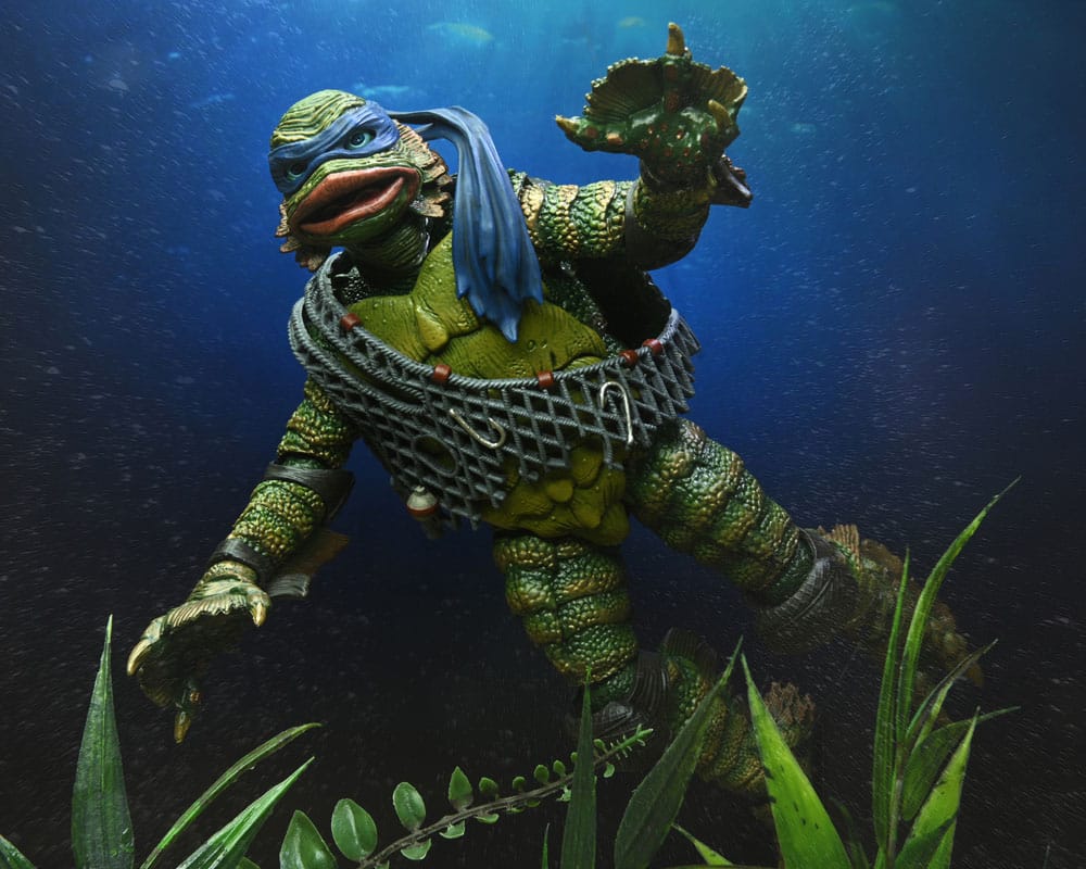 NECA Universal Monsters/Teenage Mutant Ninja Turtles Leonardo as the Creature Actionfigur