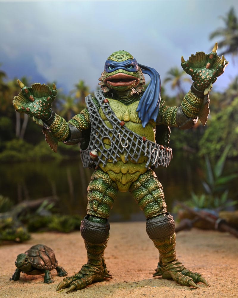 NECA Universal Monsters/Teenage Mutant Ninja Turtles Leonardo as the Creature Actionfigur