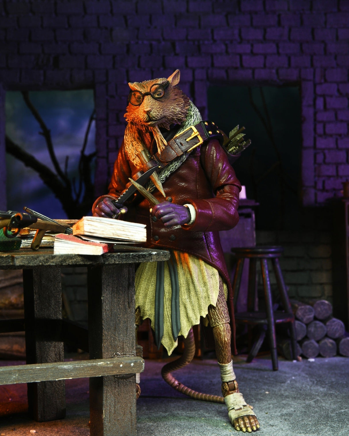 NECA Universal Monsters x Teenage Mutant Ninja Turtles Ultimate Splinter as Van Helsing Actionfigur