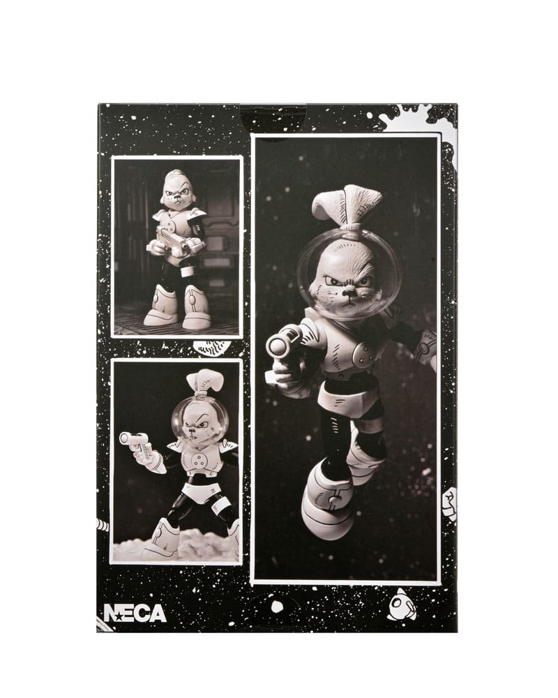 NECA Usagi Yojimbo Space Usagi Yojimbo Black & White Actionfigur 18 cm