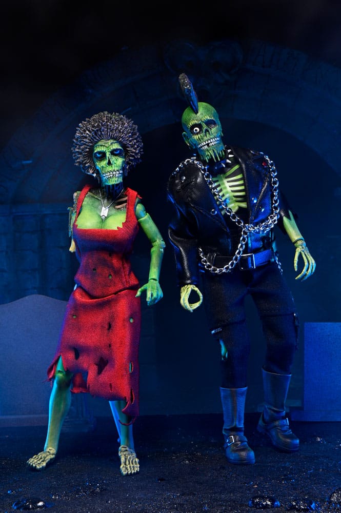 NECA Verdammt die Zombies kommen Trash & Suicide Clothed Actionfiguren