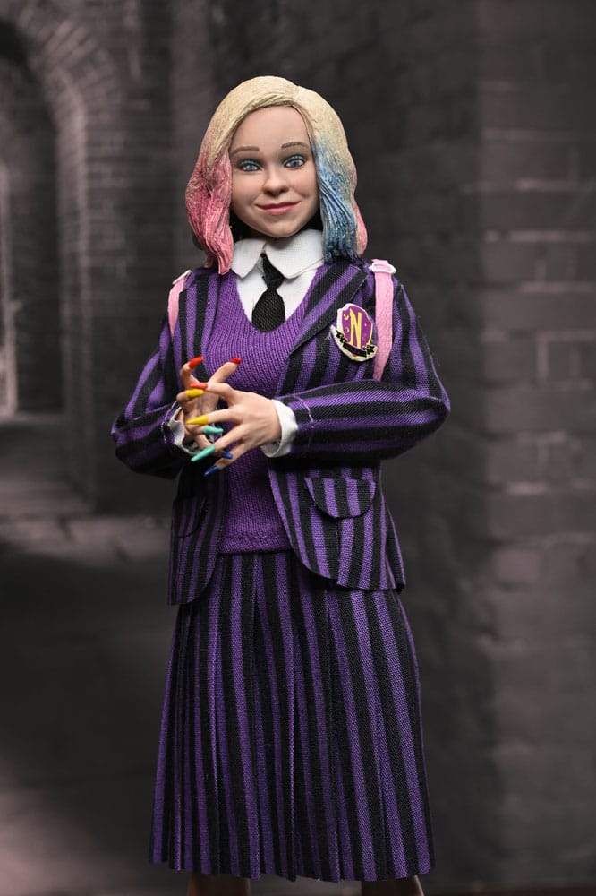 NECA Wednesday Actionfiguren 2er Pack Wednesday Addams (Nevermore Uniform) and Enid 20 cm