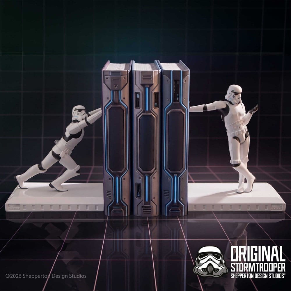 Nemesis Now Original Stormtrooper Buchstützen Working Hard Hardly Working
