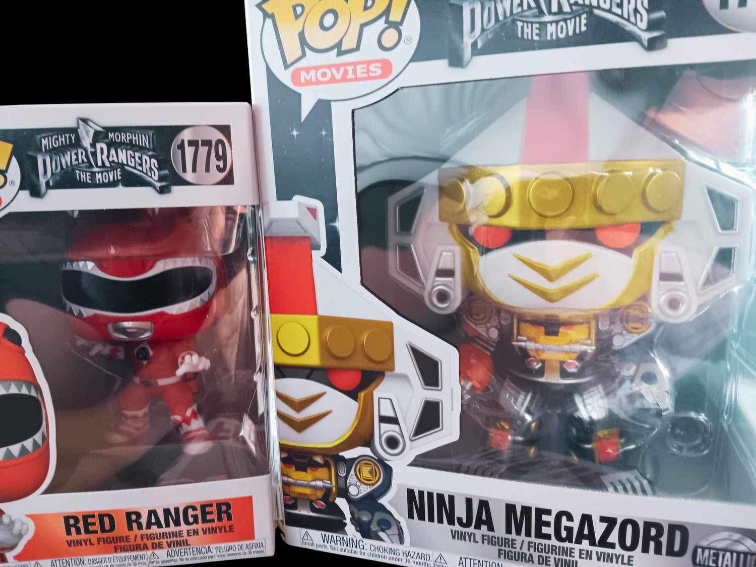 ninja megazord power rangers funko pop vinyl figur größenvergleich