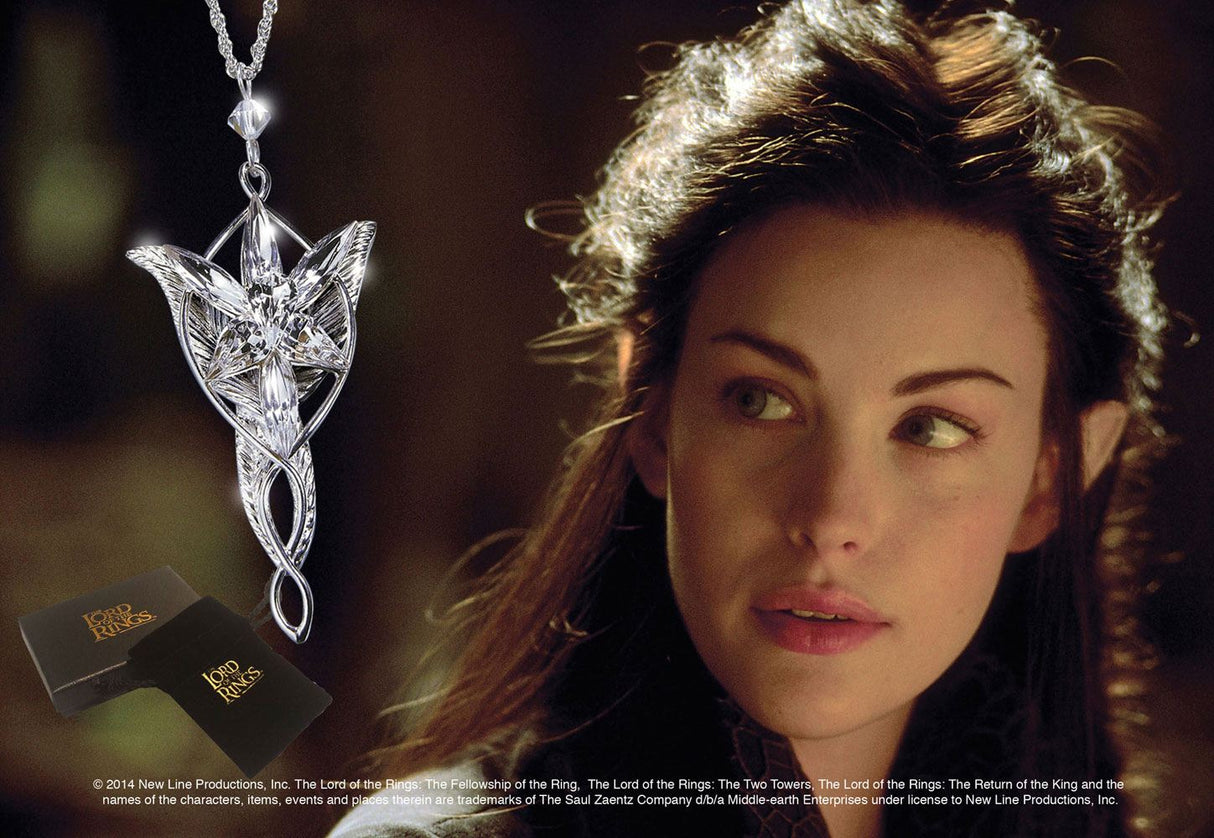 Noble Collection Herr Der Ringe Arwens Abendstern Versilbert Anhaenger