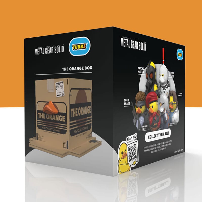 Numskull Metal Gear Solid The Orange Box Boxed Edition Tubbz Figur