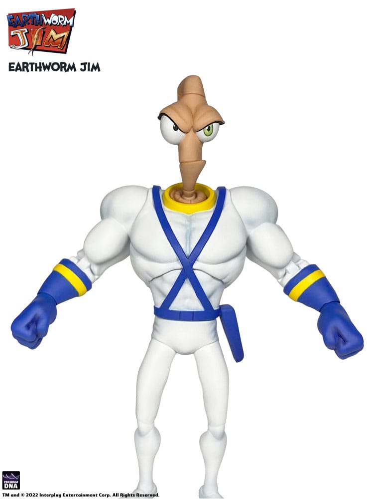 Premium DNA Toys Earthworm Jim - Earthworm Jim & Snot Wave 1 Actionfigur